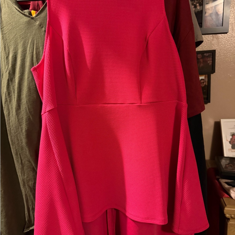Pink Hi-Lo Tank Top - PLUS SIZE 0